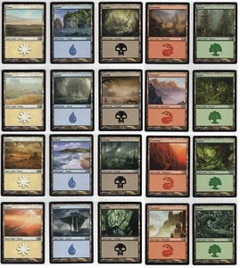 Core Set 2012 - 1x Complete 20 Card Basic Land Set - Near Mint - Bild 1 von 1