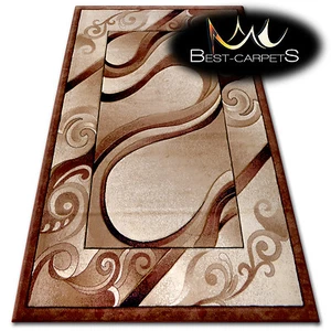Carpet Rug KIWI brown CHEAP HEATSET WAVE Small Medium Large Size carpets floor - Picture 1 of 6
