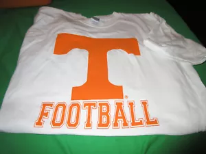 NOS! NCAA TENNESSEE VOLS VOLUNTEERS FOOTBALL MENS S/S T SHIRT WHITE XL - Picture 1 of 2