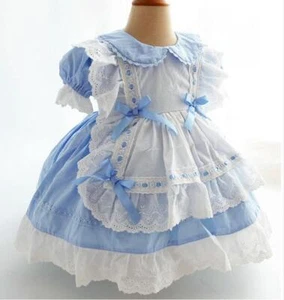 Sissy Baby adult Girl Maid Blue Mini Dress Cosplay Costume Tailor-made set - Picture 1 of 4