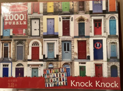 Melissa & Doug - 1000 Piece Jigsaw Puzzle - "Knock Knock" - Font Doors; Doorways - Image 1 of 4