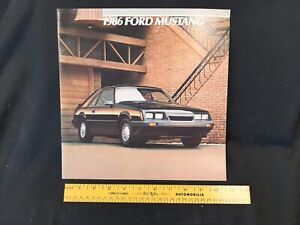 1986 Ford MUSTANG Car Sales Brochure Cobra GT, LX, SVO