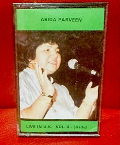 ABIDA PARVEEN-VOL-4 LIVE IN UK-URDU CASSETTE.1985 ORIENTAL STAR  UK . - Picture 1 of 4