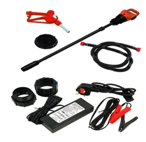 Electric Drump Pump For Diesel AC adaptor + 12V battery clips LED indicator BNIB - Picture 1 of 4