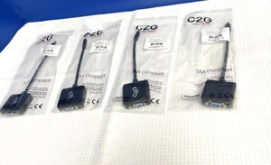 4X GENUINE C2G 8in Mini DisplayPort Male to VGA Female Active Adapter - Picture 1 of 6