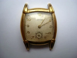 Accro Bond Men's Antique Watch Art-Deco Second Sub-Dial 7 Jewels Swiss- Parts - Picture 1 of 12