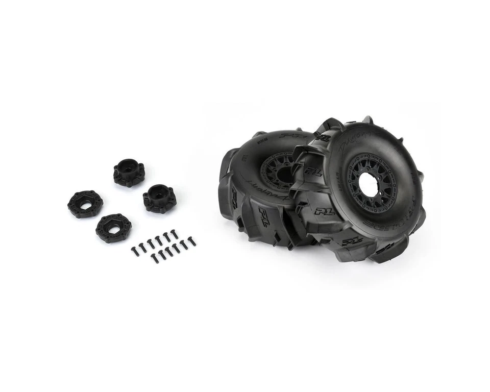 Pro-Line Dumont Paddle SC 2.2/3.0 Pre-Mounted Tires w/Raid Wheels w/17mm Hex UDR - Image 1 of 4