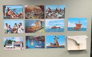 10 alte Norwegen Mini Ansicht Postkarten ~ Kon-Tiki Museum, Oslo Norwegen - Bild 1 von 11