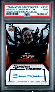 2024 Upper Deck Marvel Studios Series 2  Benedict Cumberbatch Auto #SSCB PSA 9 - Picture 1 of 2