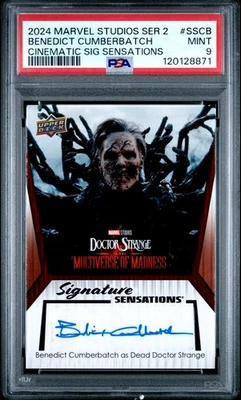 2024 Upper Deck Marvel Studios Series 2  Benedict Cumberbatch Auto #SSCB PSA 9 - Image 1 of 2