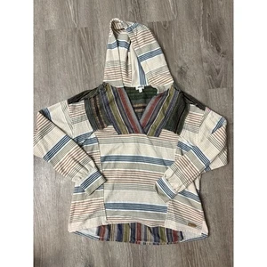 BKE Mujer Rayas Patchwork Sudadera con Capucha Pullover Manga Larga Informal Top - Imagen 1 de 6