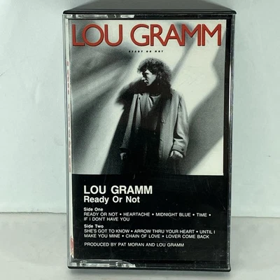 Lou Gramm Ready Or Not 1987 Atlantic Records Cassette Tape Excellent Condition - Image 1 of 4