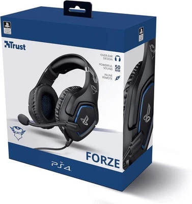 TRUST GAMING GXT 488 FORZE CUFFIE PS4 E PS5 CON LICENZA UFFICIALE PLAYSTATION - Immagine 1 di 2