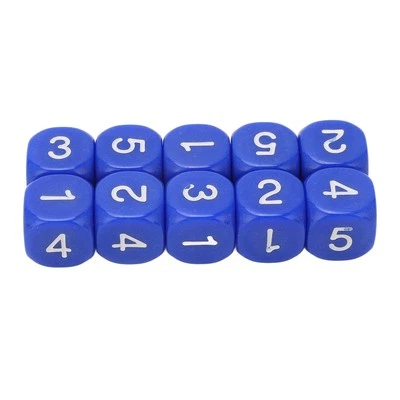 (Bleu) Number Dice 20PCS 6 Sides Dés En Plastique Pour L'enseignement - Photo 1/4