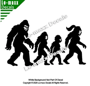 Bigfoot Sasquatch Family Vinyl Decal  Die Cut Sticker for Car Truck SUV Window - Picture 1 of 32