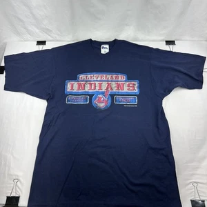 Vintage 1998 Pro Player MLB Cleveland Indians T-shirt - Size Large -New w/o tags - Picture 1 of 7