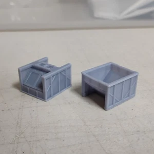 HOn30 Scale 6ft V BODY SIDE DOOR HOPPER shell *PAIR*. No trucks/couplers. RESIN! - Picture 1 of 5