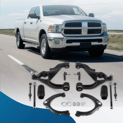 Brazos de control inferiores superiores delanteros + barra estabilizadora para Dodge Ram 1500 2009-2012 5 orejetas 4x4 Foto 1 de 4