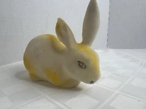 VTG Styrofoam Yellow Small Velveteen Rabbit Easter Decoration (D1) - Picture 1 of 11