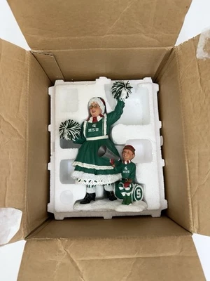 POMPONES DANBURY COMO NUEVOS MICHIGAN STATE SPARTANS Mrs. Claus Cheerleader Boy 9.5"/rw Foto 1 de 4