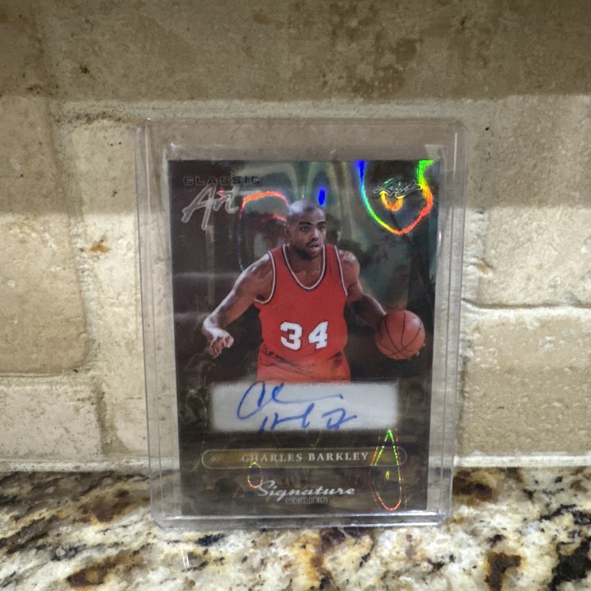 Charles Barkley Autographed Basketball Original Trading Cards