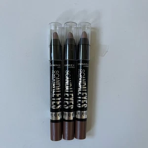 (3) RIMMEL LONDON Scandaleyes 24hr Waterproof Shadow Stick/Crayon #011-BLUFFING - Picture 1 of 2