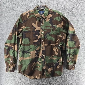 Polo Ralph Lauren Camouflage Long Sleeve Button Down Shirt Camo Men's Size Large - Picture 1 of 10