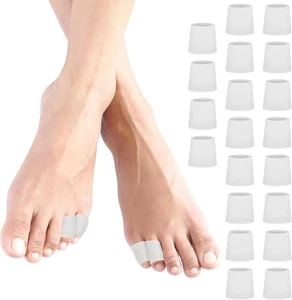20 Stück Silikon Zehenschutz, Open Pinky Toe Sleeves, Schneidbarer Gel Schutz T - Bild 1 von 7