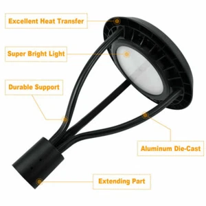 LED Post Top Light 60W Large Area Circular Light For Street Garden Yard Stadium - Picture 1 of 9