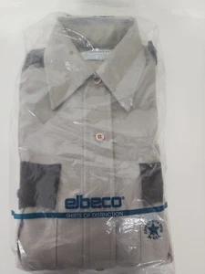 Elbeco Uniform Shirt Tex-Trop Size 30 Long Sleeve Beige And Brown - Picture 1 of 2