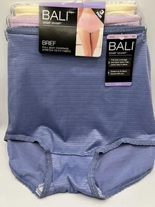 Bali 3 Pair Briefs Skimp Skamp Panty, Underwear Size M/6 Mixed Lot A633 NWT - Picture 1 of 3