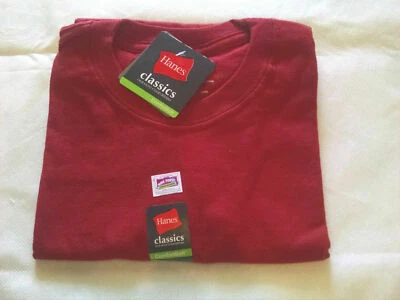 Hanes Boys T Shirt Classics Short Sleeve Tagless Size 4, 5, 6-7, 8, 9-10, 11-12 - Image 1 of 2