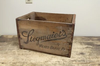 Vintage STEGMAIER'S Brewery Beer Box Beer Crate Container Case Wilkes Barre, PA - Image 1 of 4