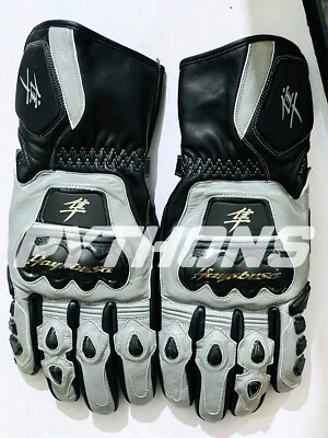 Suzuki Hayabusa Motorcycle Motorbike Racing Leather Gloves MotoGP Pythons Gants - Изображение 1 из 3