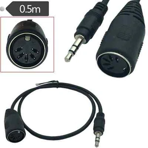 3.5mm(1/8in) Din MIDI Cable,TRS Stereo Male to 5-Pin Din Female Audio cable - Picture 1 of 5