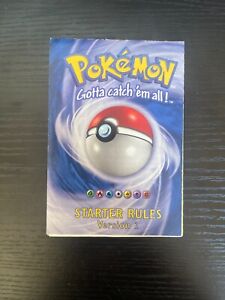 Pokemon Base Set Starter Rules Version 1 Booklet - Pokemon Card TCG