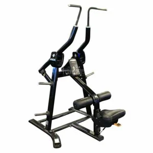Precor Lat Pulldown Discovery Line Plate Loaded Commercial Gym Equipment - Picture 1 of 8