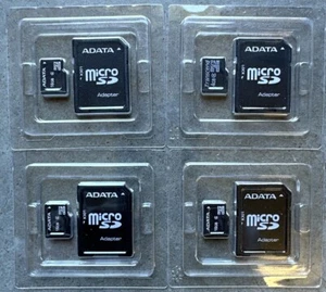 4 Packs ADATA 16GB TF Memory Card with Adapter Micro SD Card SmartPhone Tablet - Picture 1 of 1