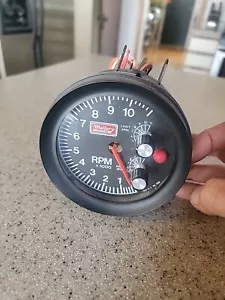 Vintage Mallory Tachometer w/ Shift Light & Rev Limiter 11K RPM Large Diameter! - Picture 1 of 6