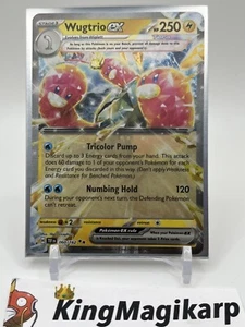 Wugtrio ex Double Rare 060/162 Pokemon Temporal Forces Near Mint Holo - Picture 1 of 2