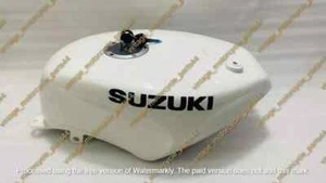 Suzuki RGV250 vj22 1991 -1994 White Painted Steel Petrol Fuel Tank + Cap |Fit - Picture 1 of 6