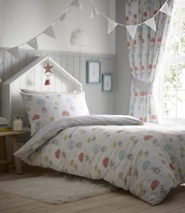 Bettbezug & Kissenbezug Sheep Dreams Doppelbett Set Polycotton Steppdecke Weiß - Bild 1 von 2