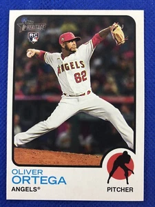 2022 #714 Oliver Ortega Topps Heritage Baseball High Numbers Short Print SP RC - Picture 1 of 2