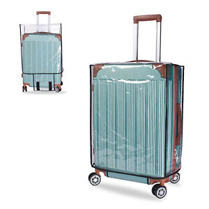 Housse de bagages de voyage transparente en PVC valise protection housse anti-poussière T7O8