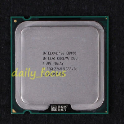 Intel Core 2 Duo Model E8400 SPAPL SLB9J 3 GHz CPU LGA 775 1333 MHz - Image 1 of 2