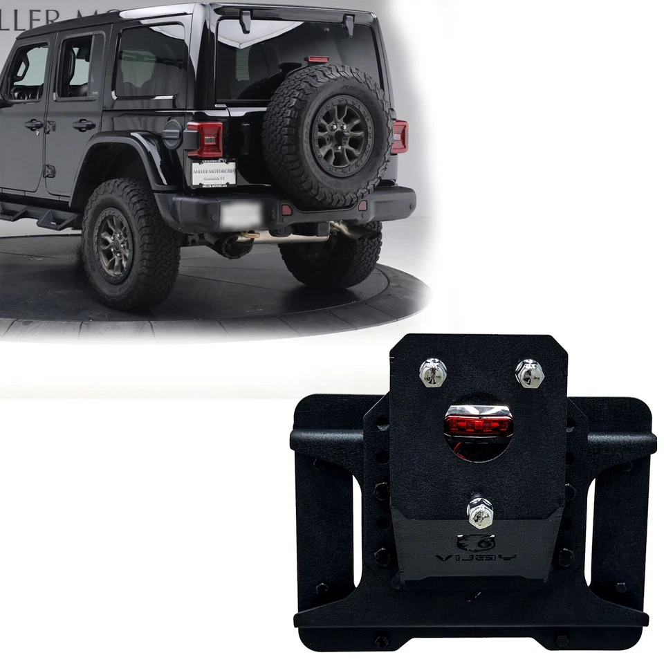 Vijay Fit 2007-2017 Wrangler JK/JKU porta neumáticos de repuesto elevador de neumáticos ajustable Foto 1 de 4
