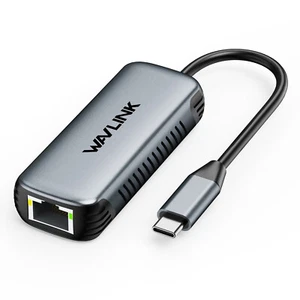 WAVLINK 5Gbps USB C to Ethernet Adapter Driver-free RJ45 Gigabit Network Adapter - Picture 1 of 8