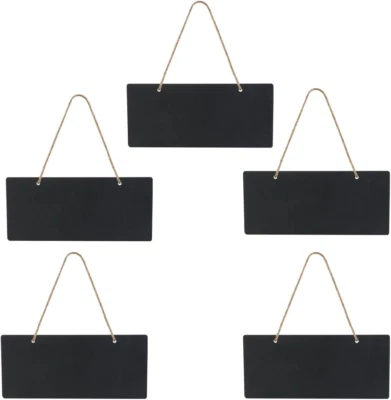 Mini Schiefertafeln zum Beschriften - 5er Set Rechteckige Kreidetafeln - Bild 1 von 4