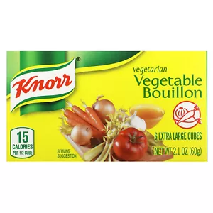 Vegetarian Vegetable Bouillon, 6 Extra Large Cubes, 2.1 oz (60 g) - Picture 1 of 3