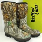 Western Chief Realtree Edge Neoprene Rain Mud Boots Womens Size 11 Brown Camo